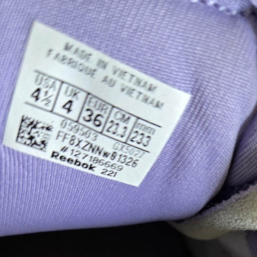 Limited Edition Reebok Club C Cardi Womens 4.5 Purple Platform Sneakers - Picture 5 of 11